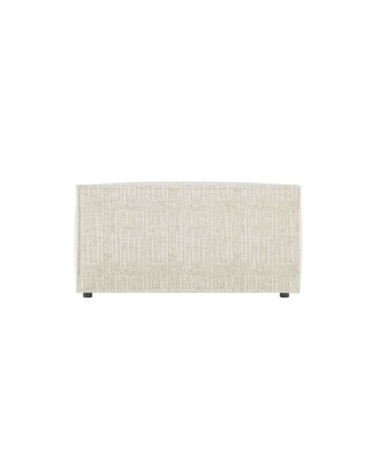 Pouf en tissu texturé 3d - beige
