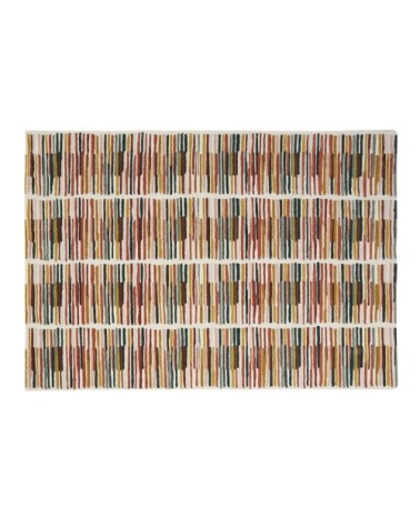 Tapis en laine et coton tuftés à motifs multicolores 160x230