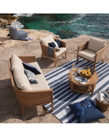 Coussin bleu marine 60x60