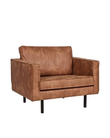 Fauteuil vintage cognac