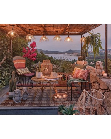 Statuettes singes sagesse en ciment effet pierre (x3)