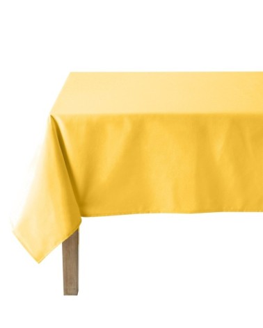 Nappe en coton traitee teflon curry 150 x 190