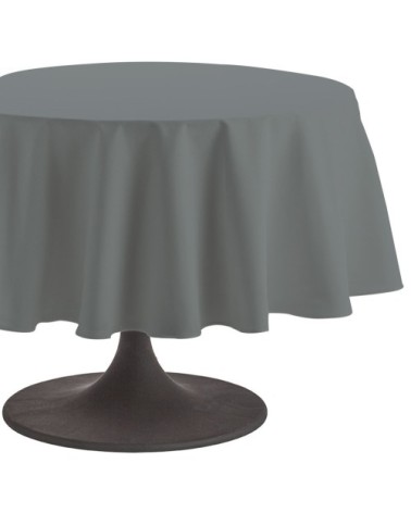 Nappe en coton traitee teflon anthracite 180x180