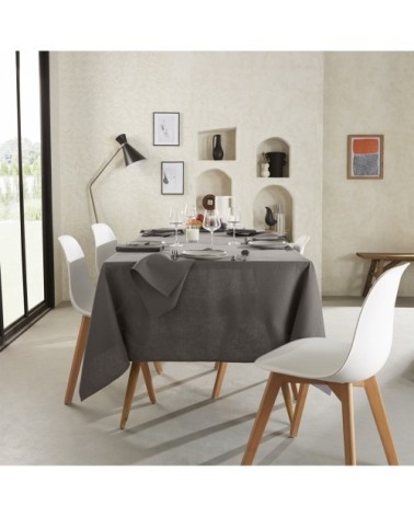 Nappe unie en polylin pavot 180 x 180