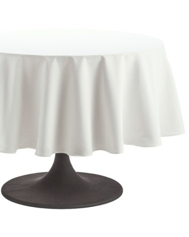 Nappe en coton traitee teflon blanc 180x180