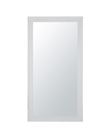 Miroir à moulures blanches 90x170