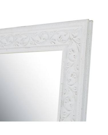 Miroir à moulures blanches 90x170