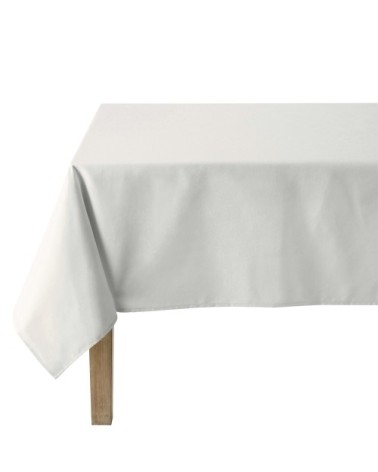 Nappe en coton traitee teflon  blanc 160 x 240