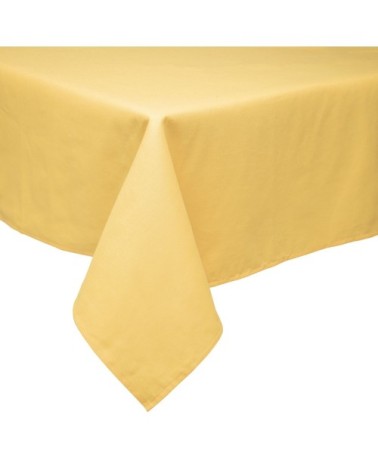 Nappe en coton traitee teflon jaune mais 180x300