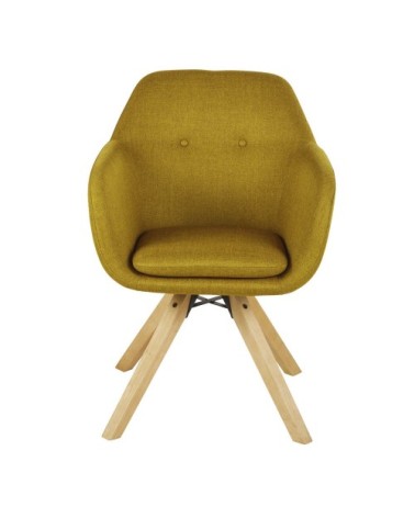 Fauteuil de bureau jaune olive