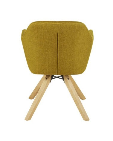 Fauteuil de bureau jaune olive