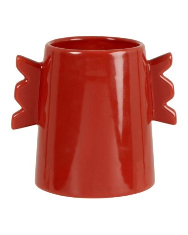 Vase en dolomite rouge H12