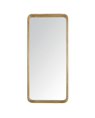 Miroir en bois de manguier beige et marron 76x165