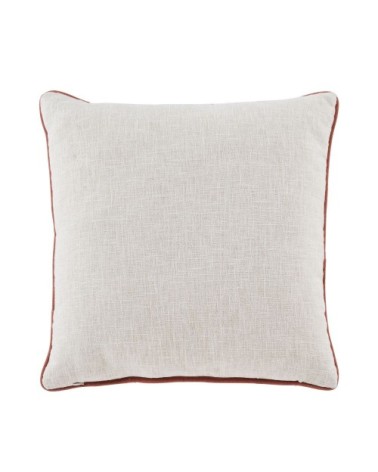 Coussin imprimé blanc, noir et orange 45x45