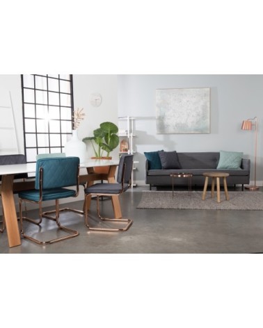 Chaise en tissu gris anthracite