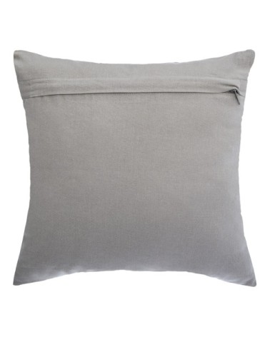 Coussin déhoussable esprit graphique coton gris 40 x 40