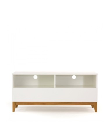 Meuble TV design scandinave Wide blanc