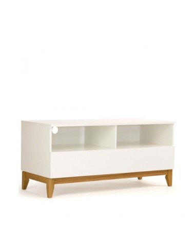 Meuble TV design scandinave Wide blanc