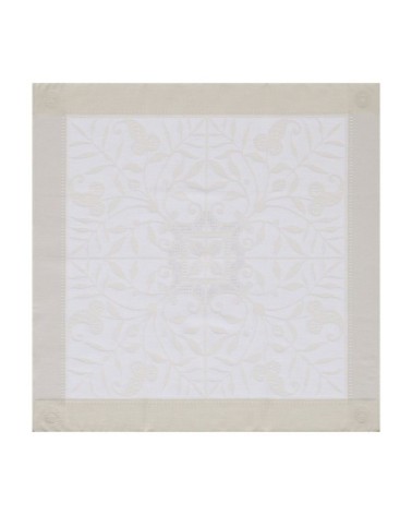 Serviette en coton ivoire 58 x 58