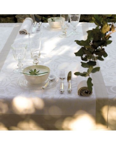 Serviette en coton ivoire 58 x 58