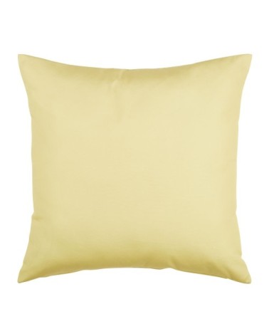 Coussin imprimé palmier bleu vert, bleu et jaune 60x60