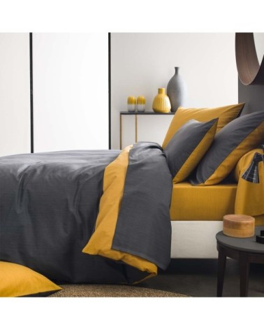 Taie d'oreiller bicolore en bambou  bicolore 50 x 70