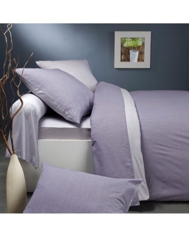 Housse de couette bicolore en bambou bicolore 200 x 200