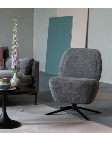 Fauteuil Lounge gris clair