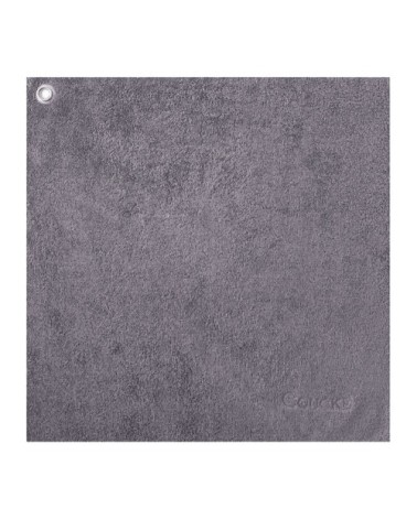 Carré éponge uni en coton anthracite 50x50