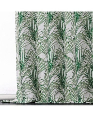 Rideau impressions exotiques polyester vert 250 x 135