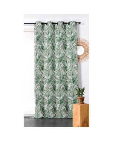 Rideau impressions exotiques polyester vert 250 x 135