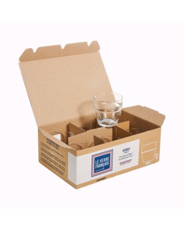 Verre transparent 23cl - Lot de 6