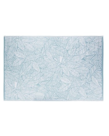 Tapis tissé jacquard bleu et écru 180x270, OEKO-TEX®