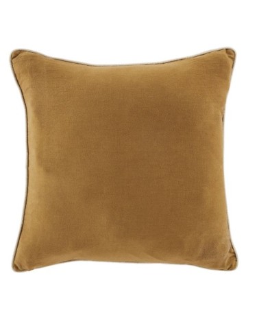Coussin imprimé palmiers marron, noirs et beiges 45x45