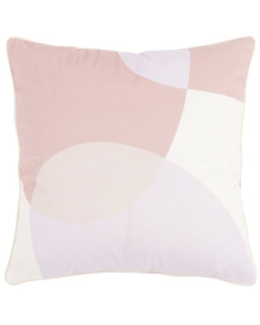 Housse de coussin en suédine de polyester recyclé imprimé multicolore 40x40