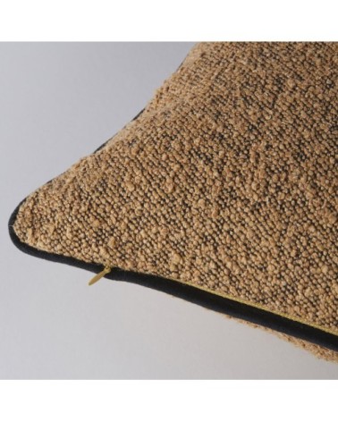 Coussin marron et noir 45x45