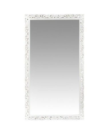 Miroir en manguier sculpté blanc 120x210