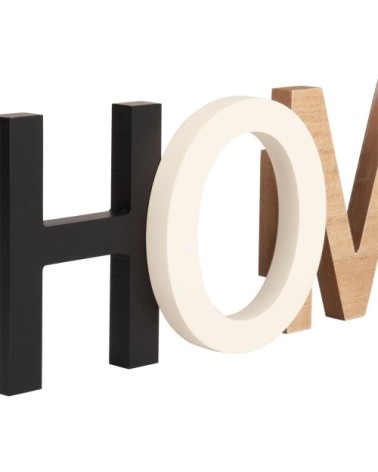 Déco murale en pin et eucalyptus tricolore 38x14