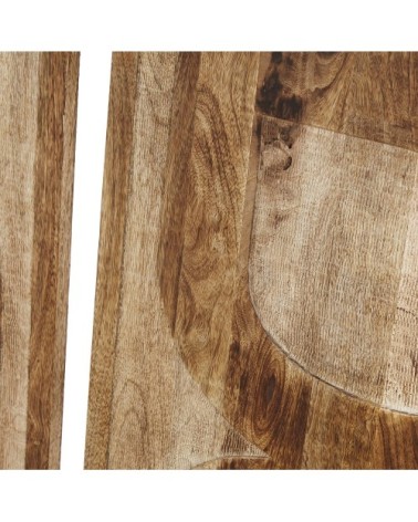 Ensemble de 2 panneaux en bois de manguier sculpté