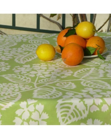 Nappe enduite rectangle 160 x 200 cm vert