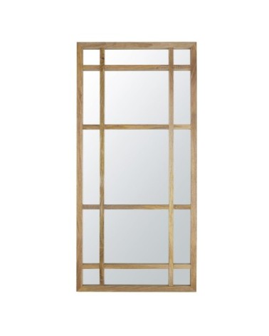 Miroir en bois de manguier marron 91x191