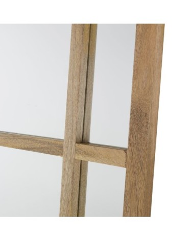 Miroir en bois de manguier marron 91x191