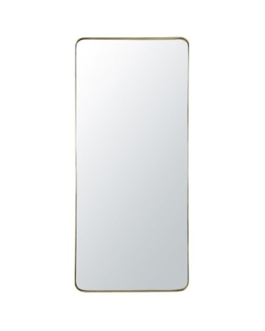 Miroir en métal doré 90x200