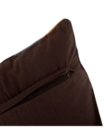 Housse de coussin en coton tissé motifs géométriques 40x40