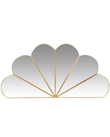 Miroir en métal doré 40x20