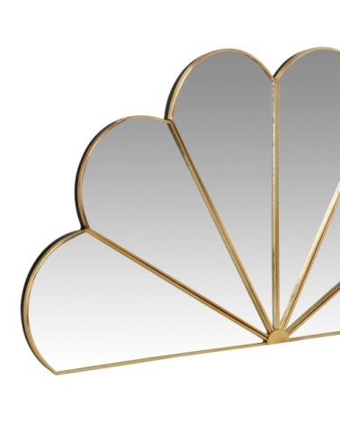 Miroir en métal doré 40x20