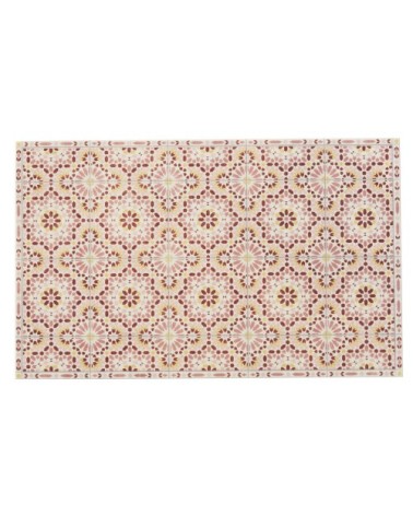 Tapis en vinyle motifs carreaux de ciment multicolores 50x80