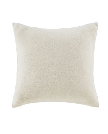 Coussin en coton imprimé caramel 45x45