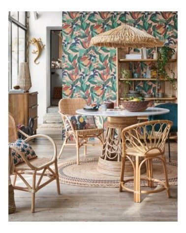 Déco murale caméléon en résine marron 68x40