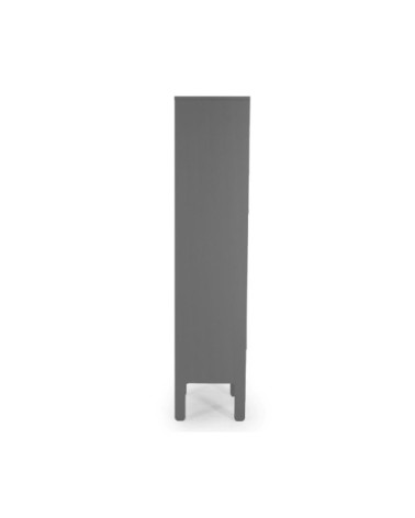 Armoire colonne design style moderne en bois gris